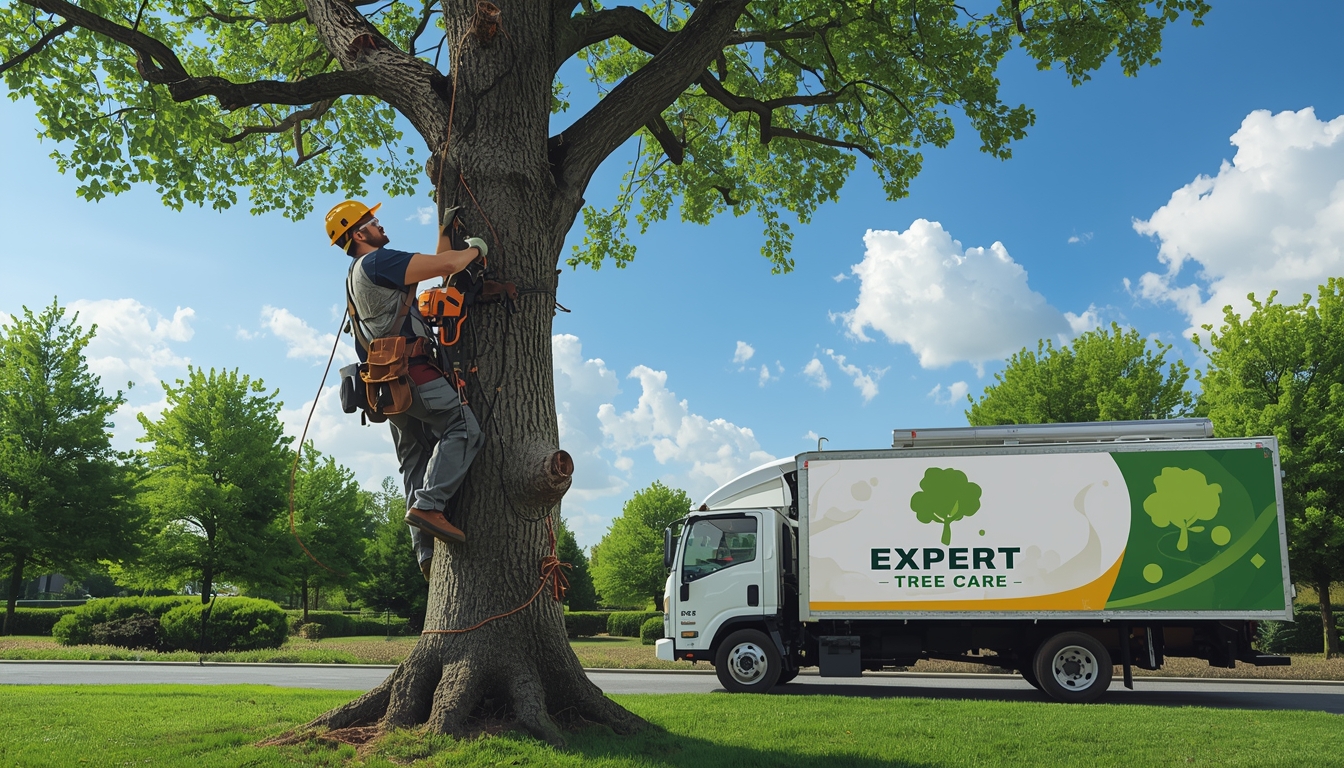 Professional tree trimming service