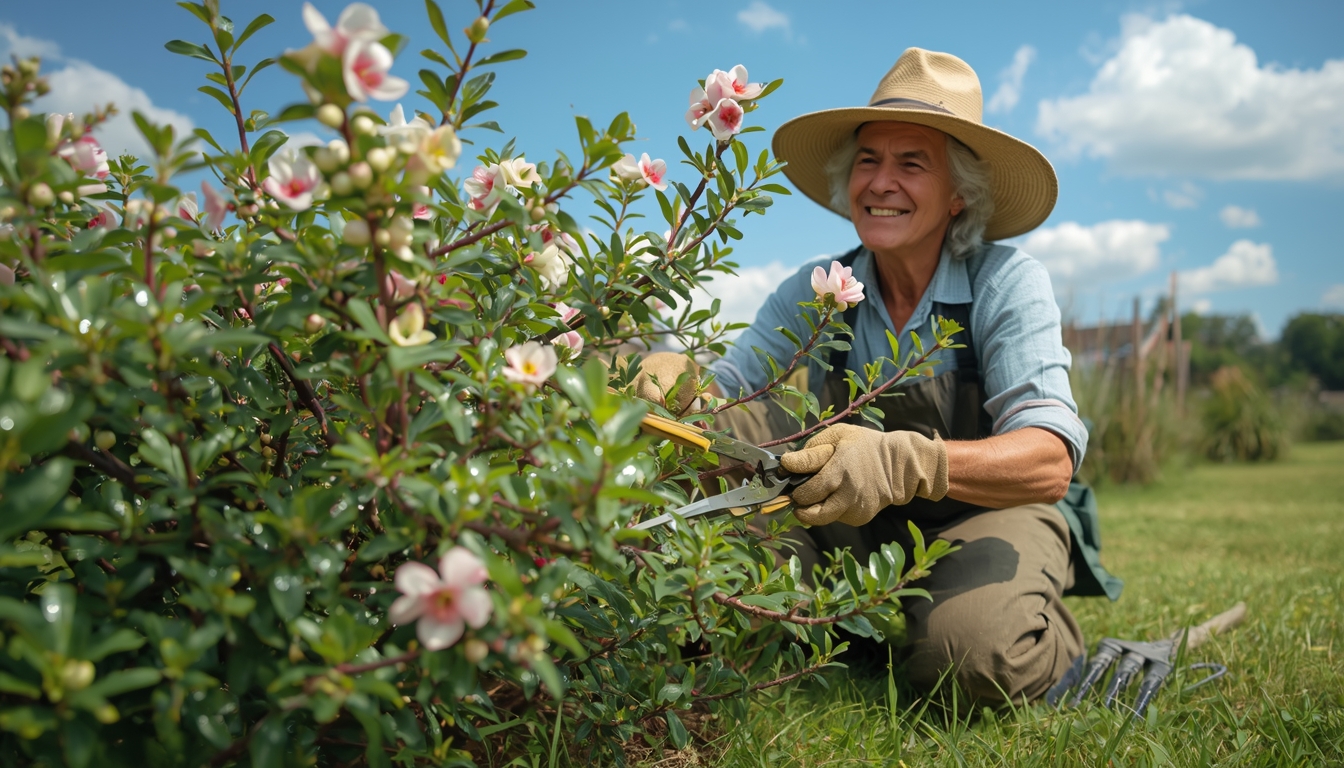 Ornamental shrub maintenance